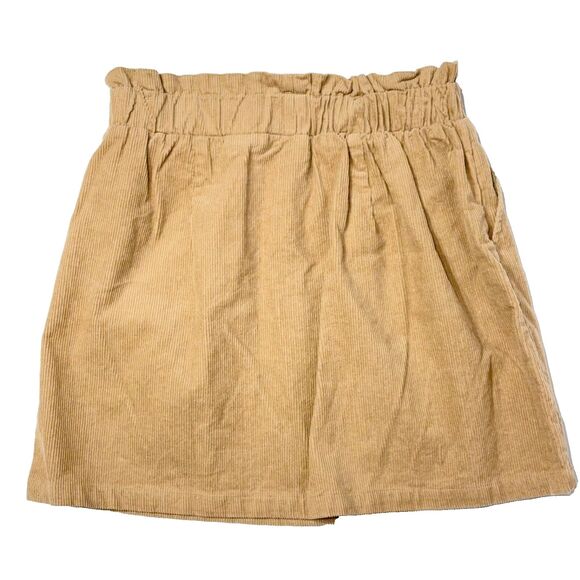 NWT $44 Copper Key Dillard’s Corduroy Mini Skirt Brown Sand Women’s Size M (A6) - Picture 2 of 9